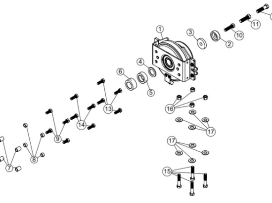 EMBRAYAGE ÉLECTRIQUE ASS. (ALÉS. 1")