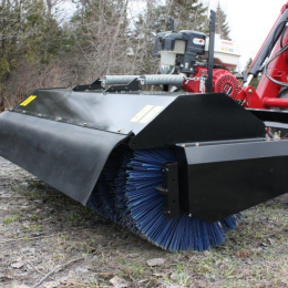 Balais rotatif 66" pour tracteurs munis d'une attache frontale de style "Skid Steer"