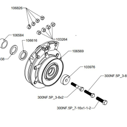 ELECTRIC CLUTCH ASSEMBLY - Replaced by 106178