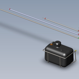 Gasoline tank kit EPA 10 Liters (2.5 Gal)