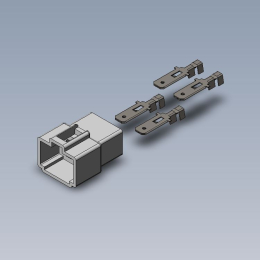 4 BLADES FEMALE CONNECTOR