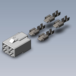 4 BLADES MALE CONNECTOR